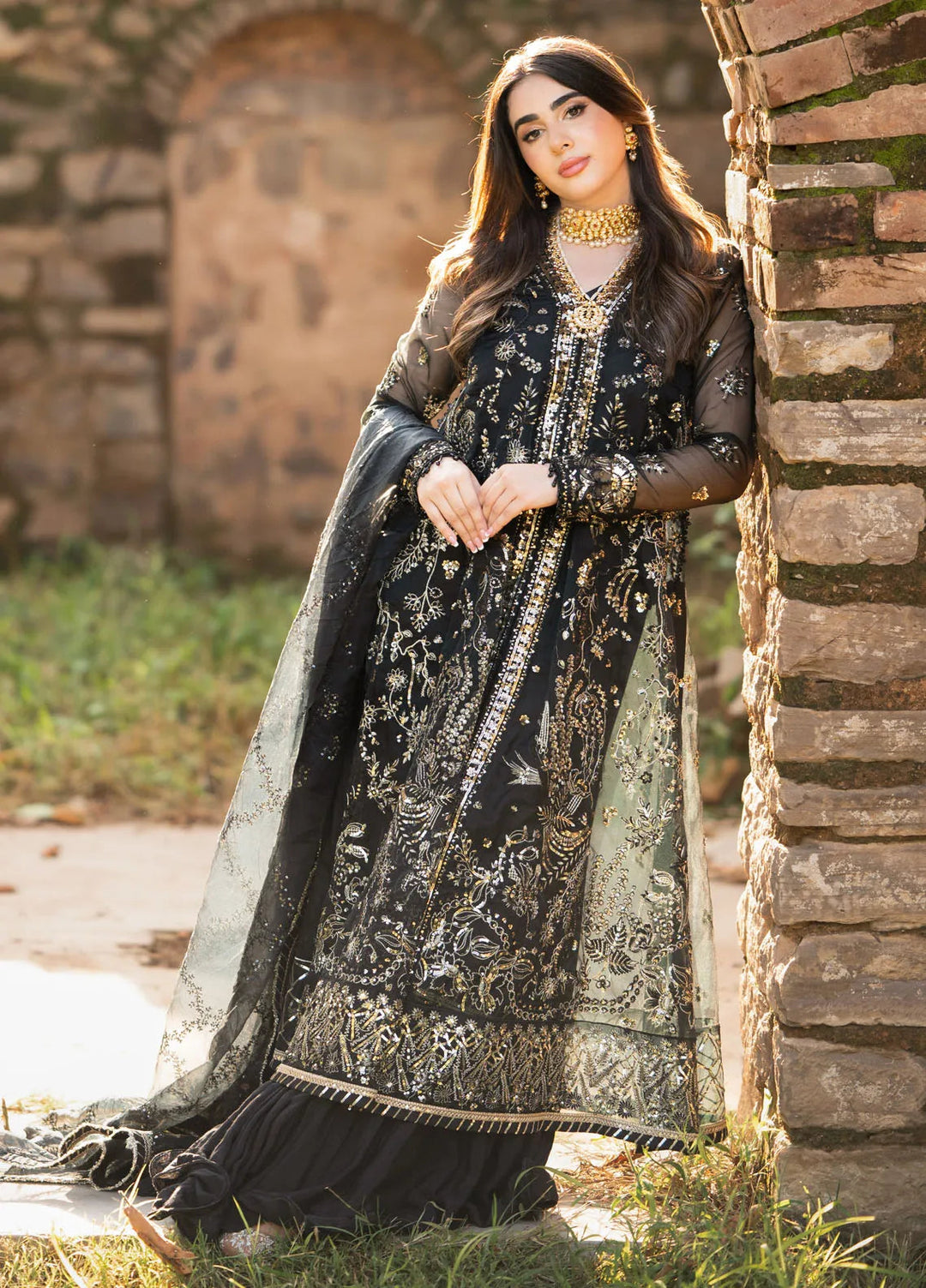 Savoir by Sahane Embroidered Organza Suits Unstitched 3 Piece CT-140007 Solene - Luxury Collection