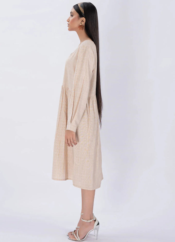 Edowlark Pret Printed Cotton 1 Piece Plaided Dress