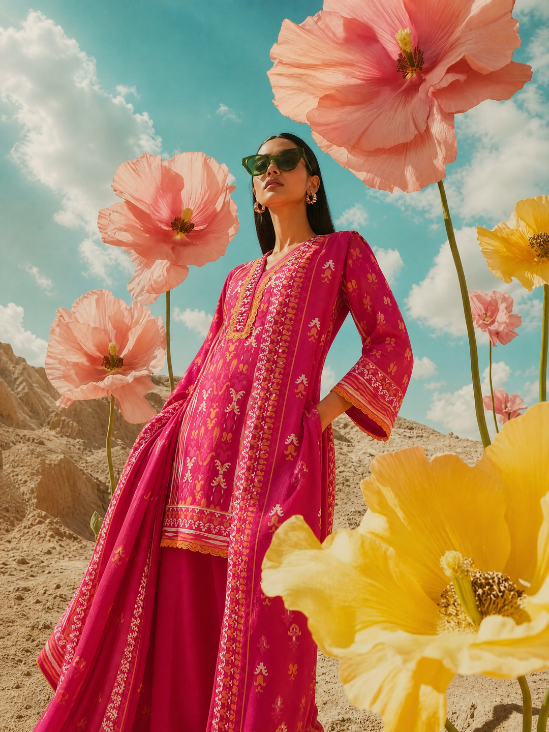 Zellbury Unstitched Printed Lawn 3 Piece Suit ZB26UCVII WUS26X30892 - Casual Collection