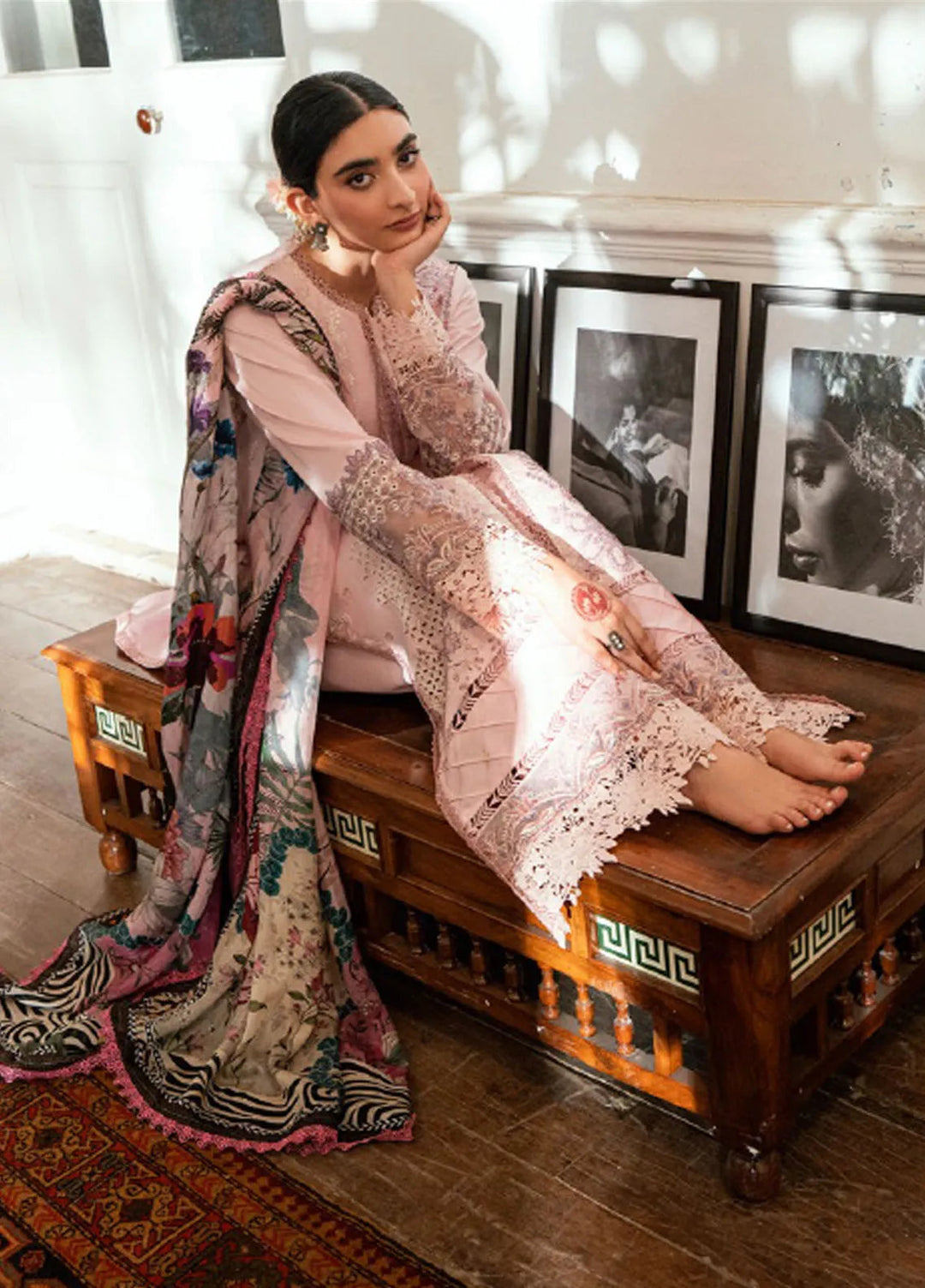 Eid Edit by Florent Embroidered Lawn Suits Unstitched 3 Piece FL25ED FEE D-1 B - Summer Collection