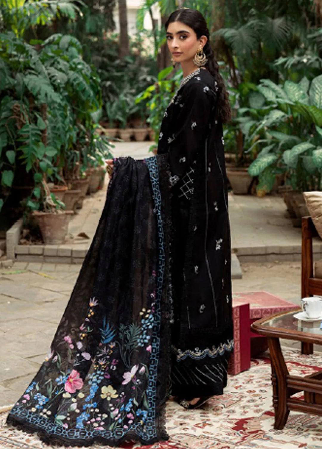 Eid Edit by Florent Embroidered Lawn Suits Unstitched 3 Piece FL25ED FEE D-2 A - Summer Collection