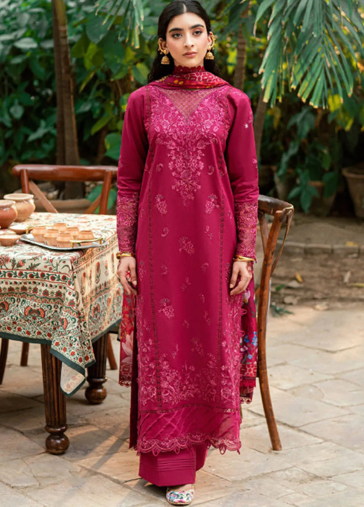 Eid Edit by Florent Embroidered Lawn Suits Unstitched 3 Piece FL25ED FEE D-2 B - Summer Collection