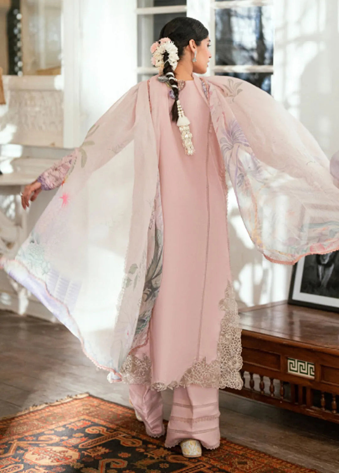 Eid Edit by Florent Embroidered Lawn Suits Unstitched 3 Piece FL25ED FEE D-3 A - Summer Collection