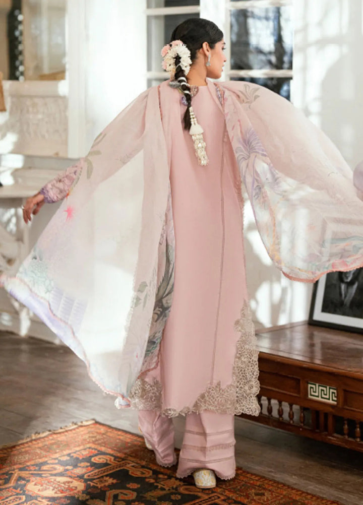 Eid Edit by Florent Embroidered Lawn Suits Unstitched 3 Piece FL25ED FEE D-3 A - Summer Collection