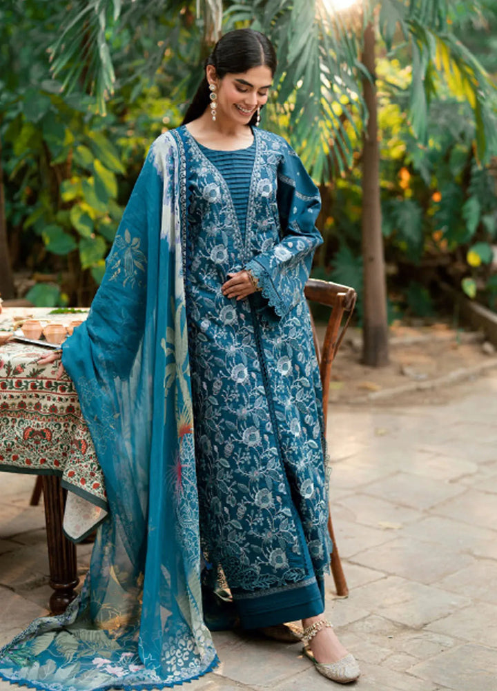 Eid Edit by Florent Embroidered Lawn Suits Unstitched 3 Piece FL25ED FEE D-3 B - Summer Collection