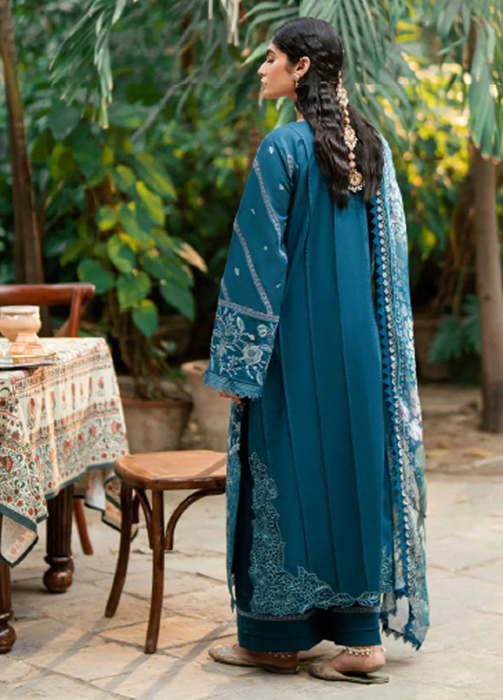 Eid Edit by Florent Embroidered Lawn Suits Unstitched 3 Piece FL25ED FEE D-3 B - Summer Collection