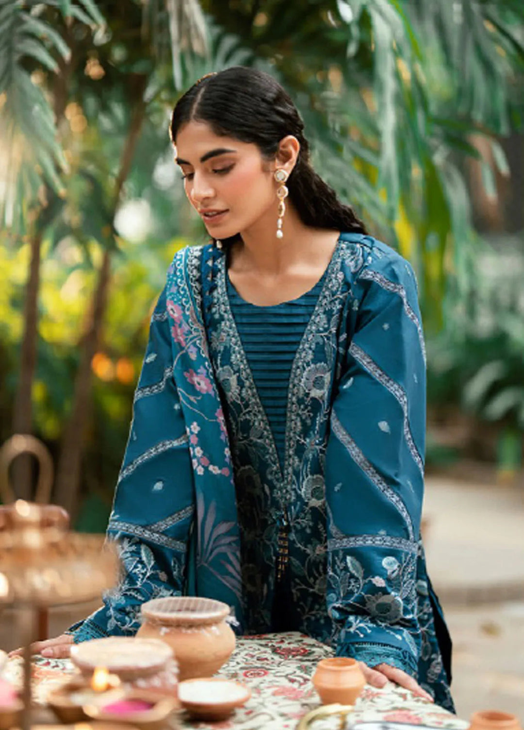 Eid Edit by Florent Embroidered Lawn Suits Unstitched 3 Piece FL25ED FEE D-3 B - Summer Collection