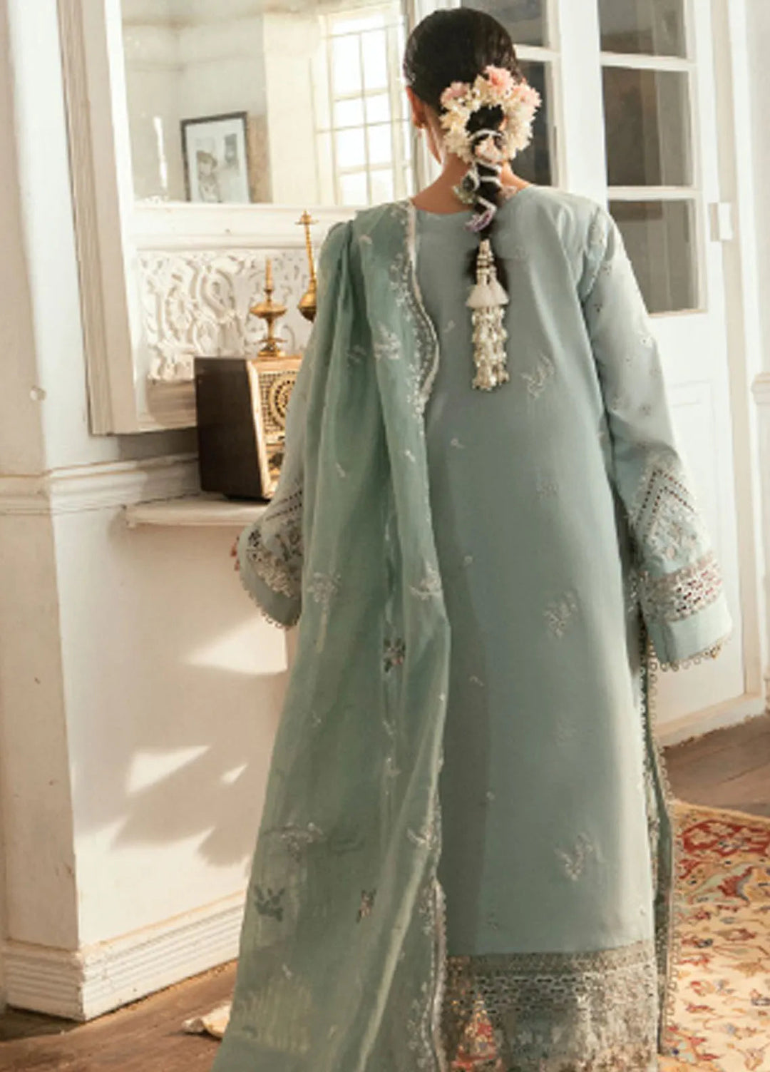 Eid Edit by Florent Embroidered Lawn Suits Unstitched 3 Piece FL25ED FEE D-5 A - Summer Collection