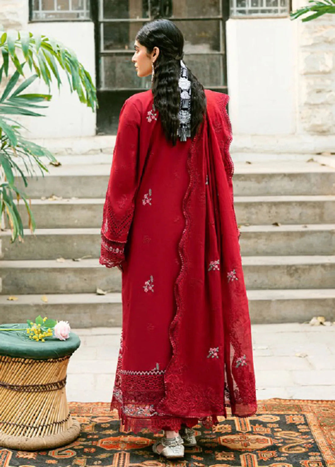 Eid Edit by Florent Embroidered Lawn Suits Unstitched 3 Piece FL25ED FEE D-5 B - Summer Collection