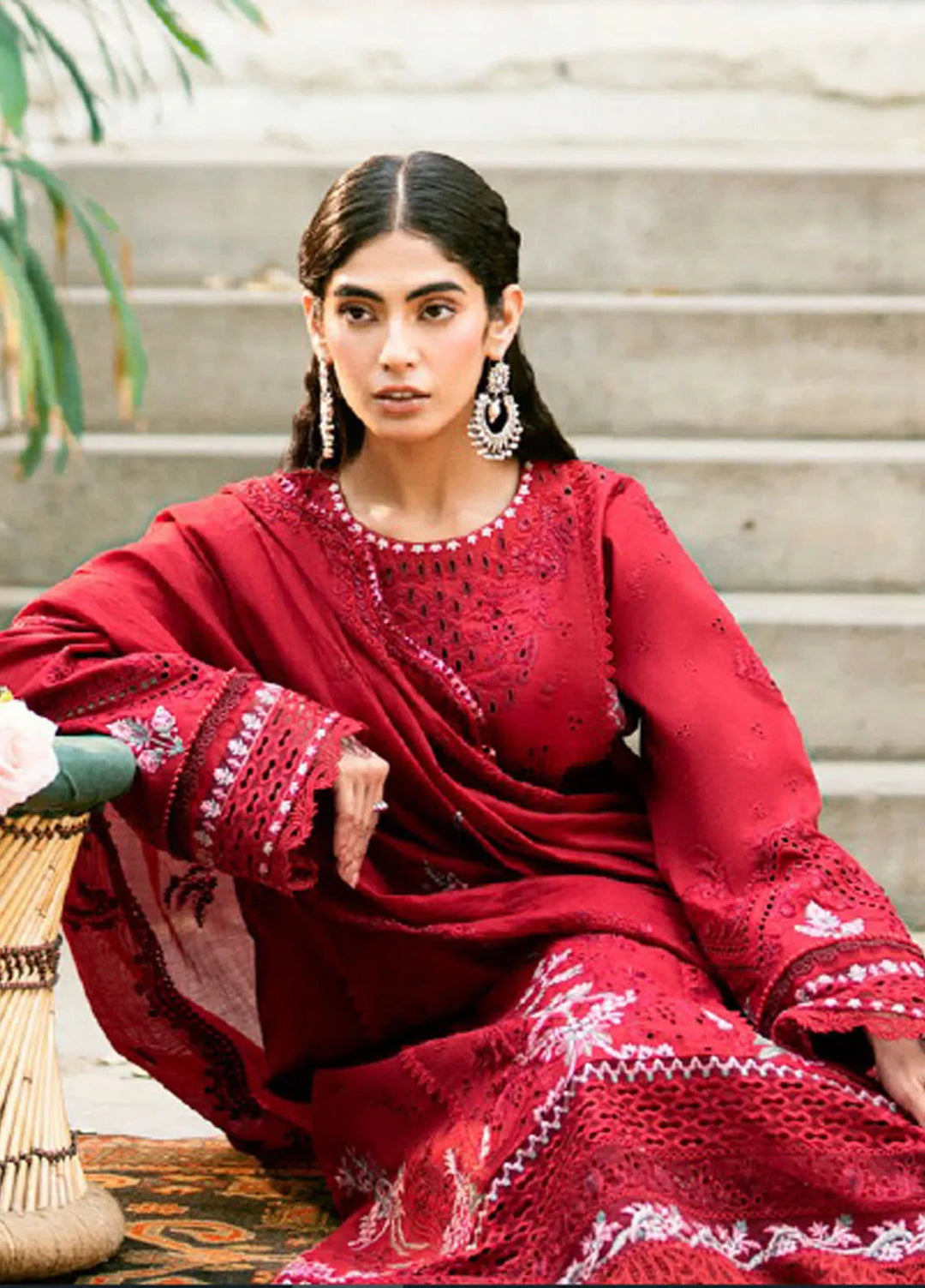 Eid Edit by Florent Embroidered Lawn Suits Unstitched 3 Piece FL25ED FEE D-5 B - Summer Collection