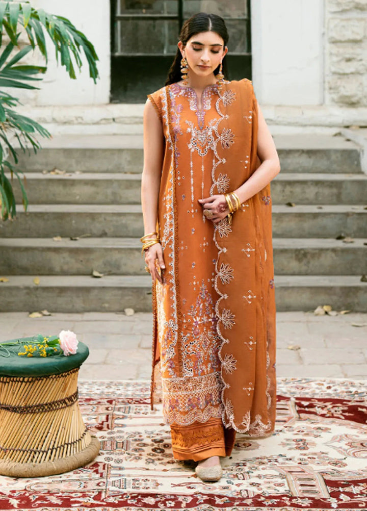 Eid Edit by Florent Embroidered Lawn Suits Unstitched 3 Piece FL25ED FEE D-6 A - Summer Collection