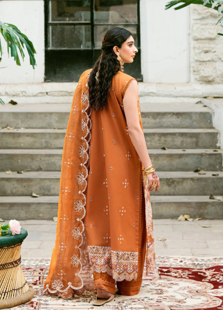 Eid Edit by Florent Embroidered Lawn Suits Unstitched 3 Piece FL25ED FEE D-6 A - Summer Collection