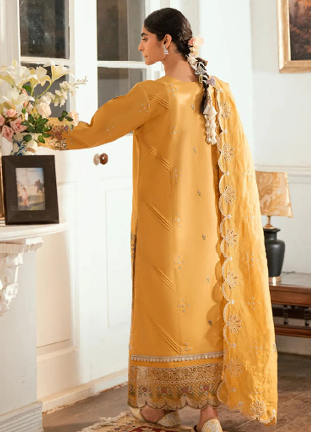 Eid Edit by Florent Embroidered Lawn Suits Unstitched 3 Piece FL25ED FEE D-6 B - Summer Collection