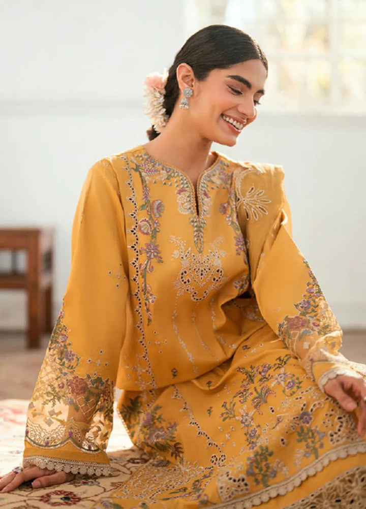 Eid Edit by Florent Embroidered Lawn Suits Unstitched 3 Piece FL25ED FEE D-6 B - Summer Collection