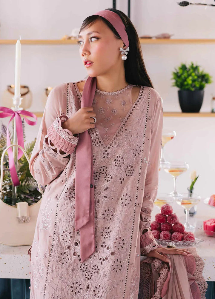 Eid Escape By Nureh Chikankari Lawn Suit Unstitched 3 Piece NU24EE NE-86 Cindy - Festive Collection