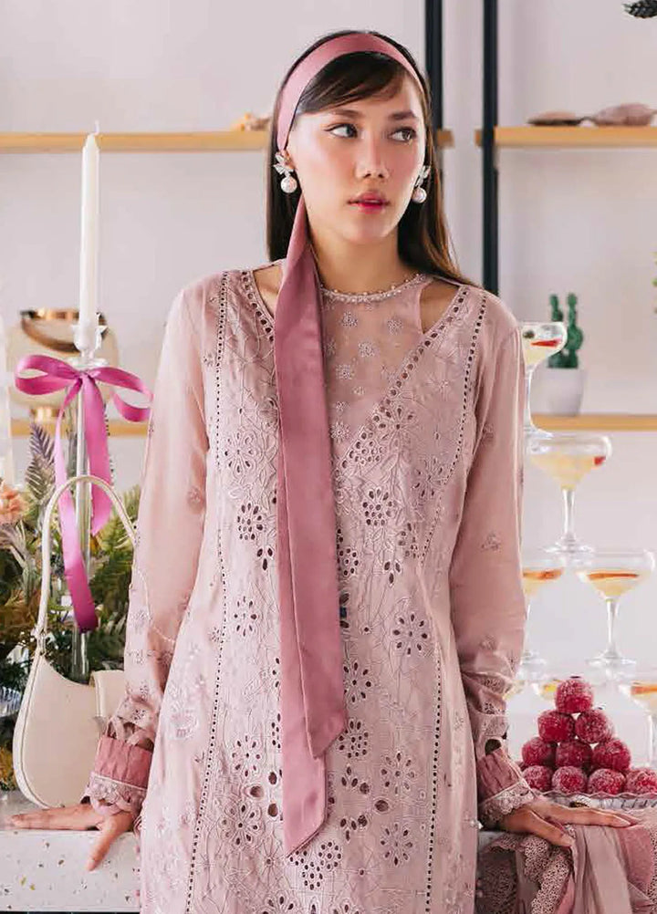 Eid Escape By Nureh Chikankari Lawn Suit Unstitched 3 Piece NU24EE NE-86 Cindy - Festive Collection