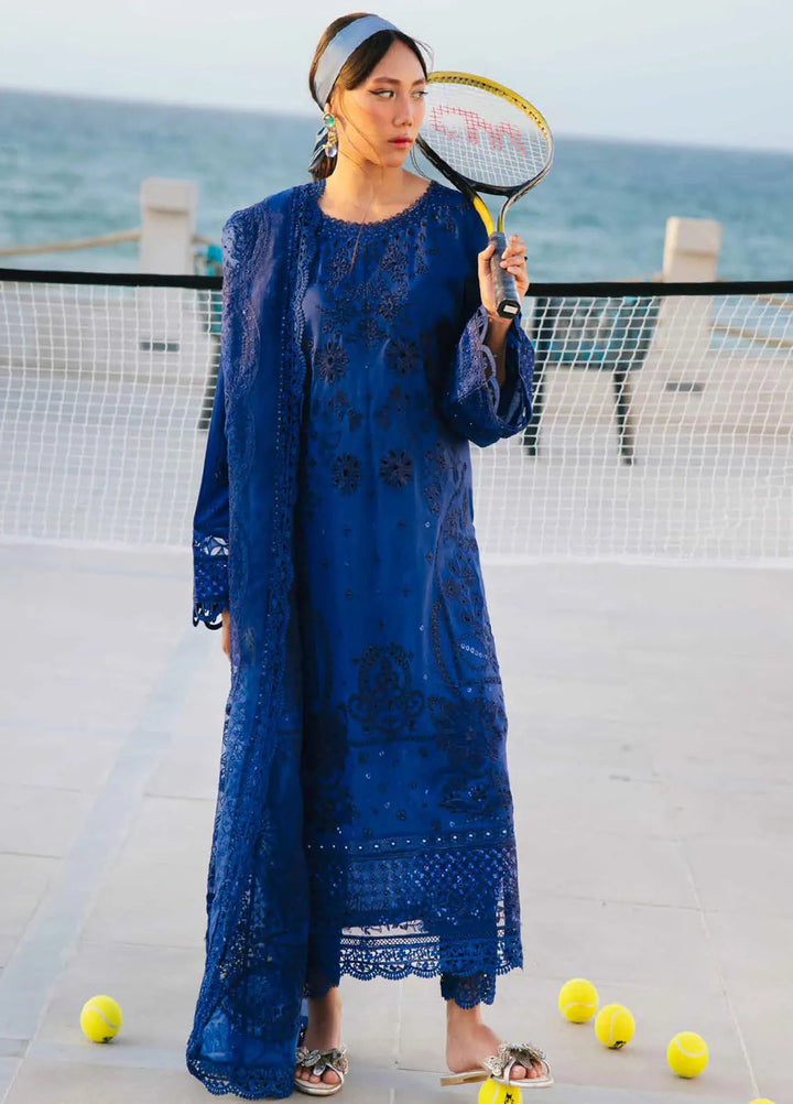 Eid Escape By Nureh Embroidered Lawn Suit Unstitched 3 Piece NU24EE NE-90 Blume - Festive Collection