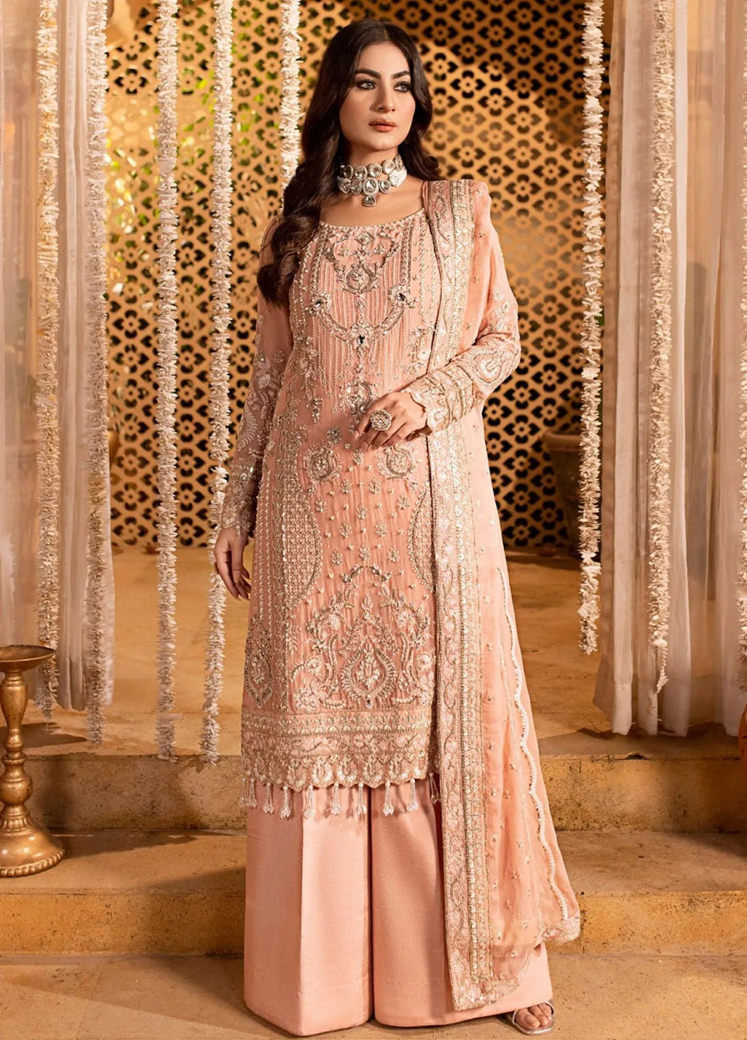Eileen Embroidered Chiffon Suit Unstitched 4 Piece EL24C D3-KAYLEE  - Luxury Collection