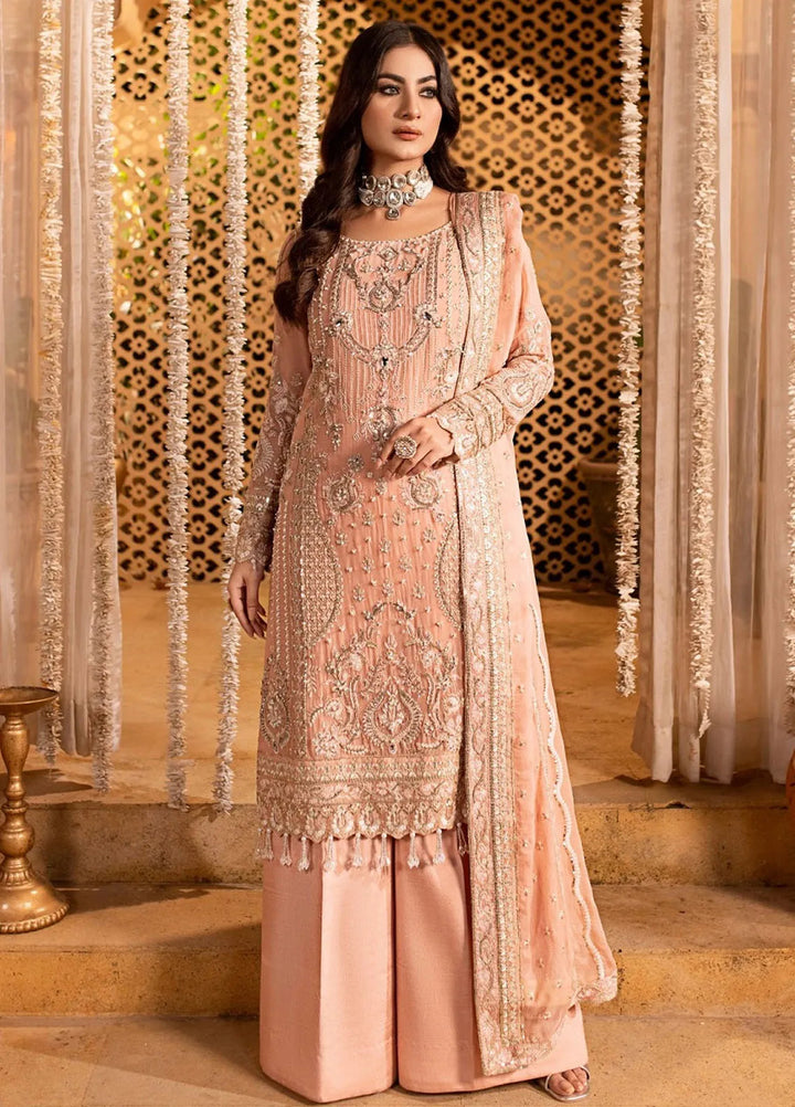 Eileen Embroidered Chiffon Suit Unstitched 4 Piece EL24C D3-KAYLEE  - Luxury Collection