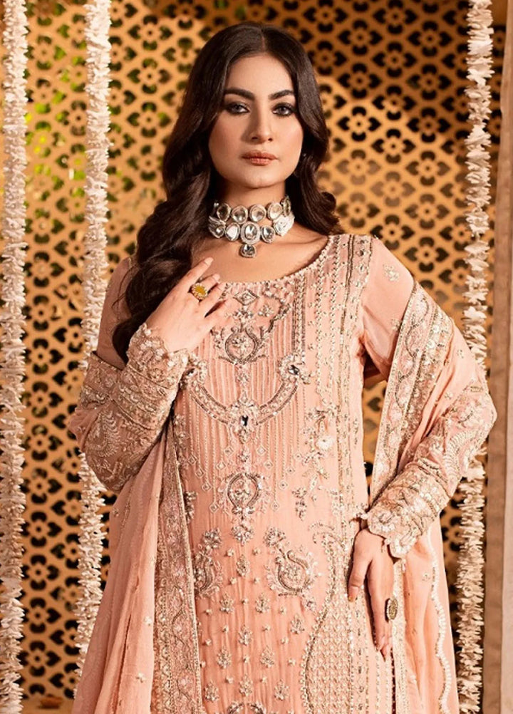 Eileen Embroidered Chiffon Suit Unstitched 4 Piece EL24C D3-KAYLEE  - Luxury Collection