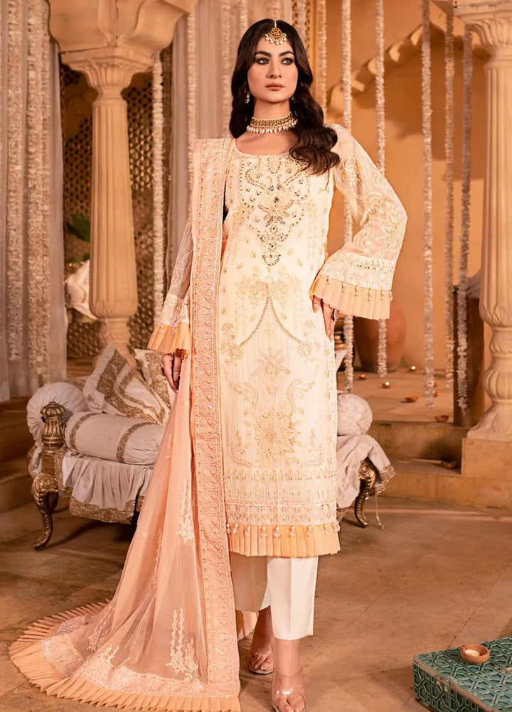 Eileen Embroidered Chiffon Suit Unstitched 4 Piece EL24C D4-LAINY  - Luxury Collection