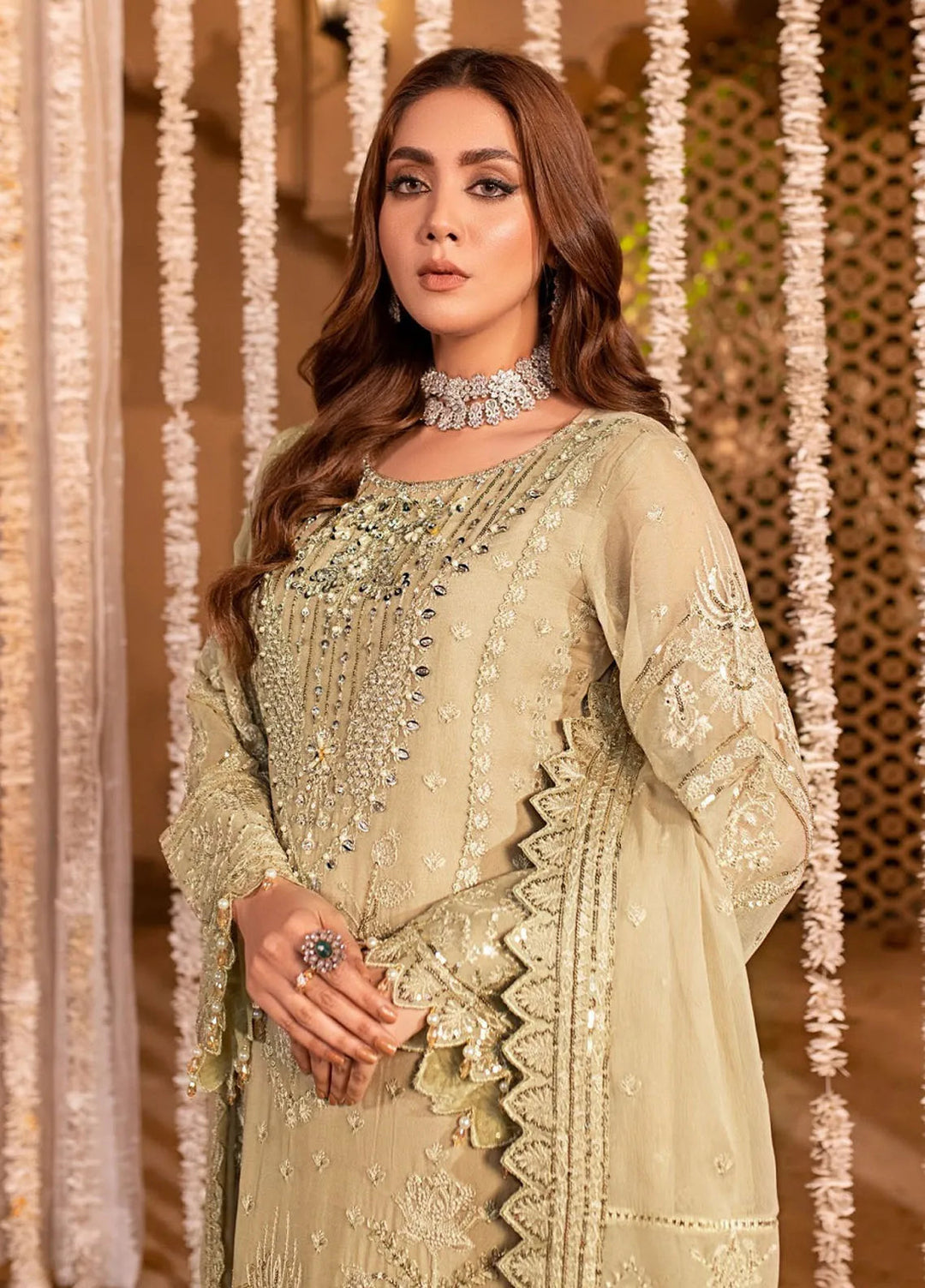 Eileen Embroidered Chiffon Suit Unstitched 4 Piece EL24C D5-NORAH - Luxury Collection