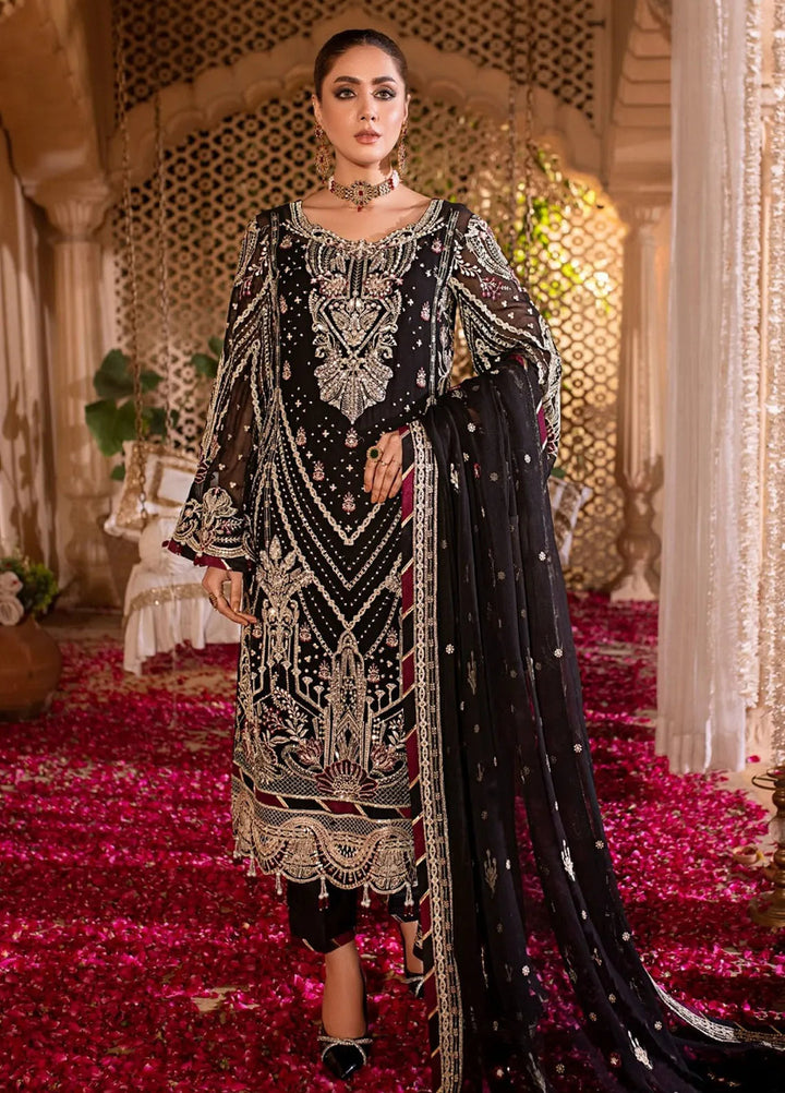 Eileen Embroidered Chiffon Suit Unstitched 4 Piece EL24C D7-ALIYAH - Luxury Collection