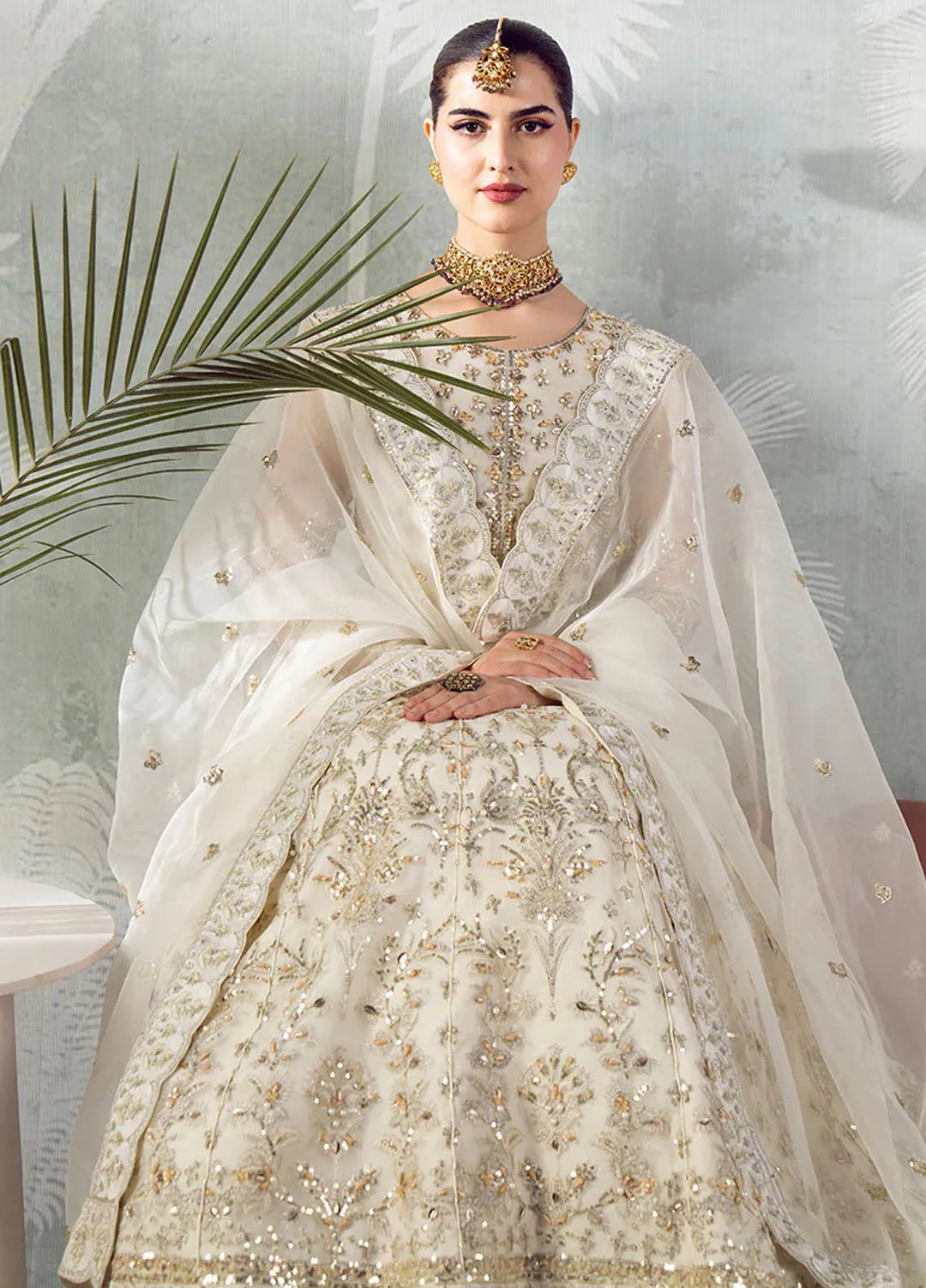 Eileen Pret Embroidered Chiffon 4 Piece Suit Azalea