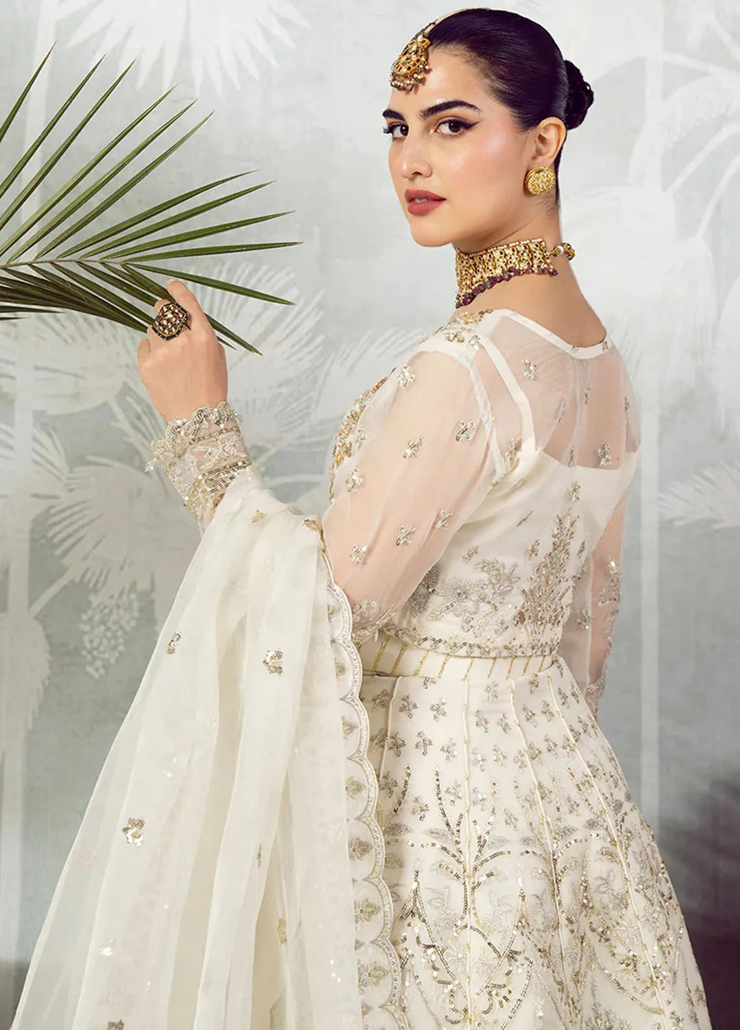 Eileen Pret Embroidered Chiffon 4 Piece Suit Azalea