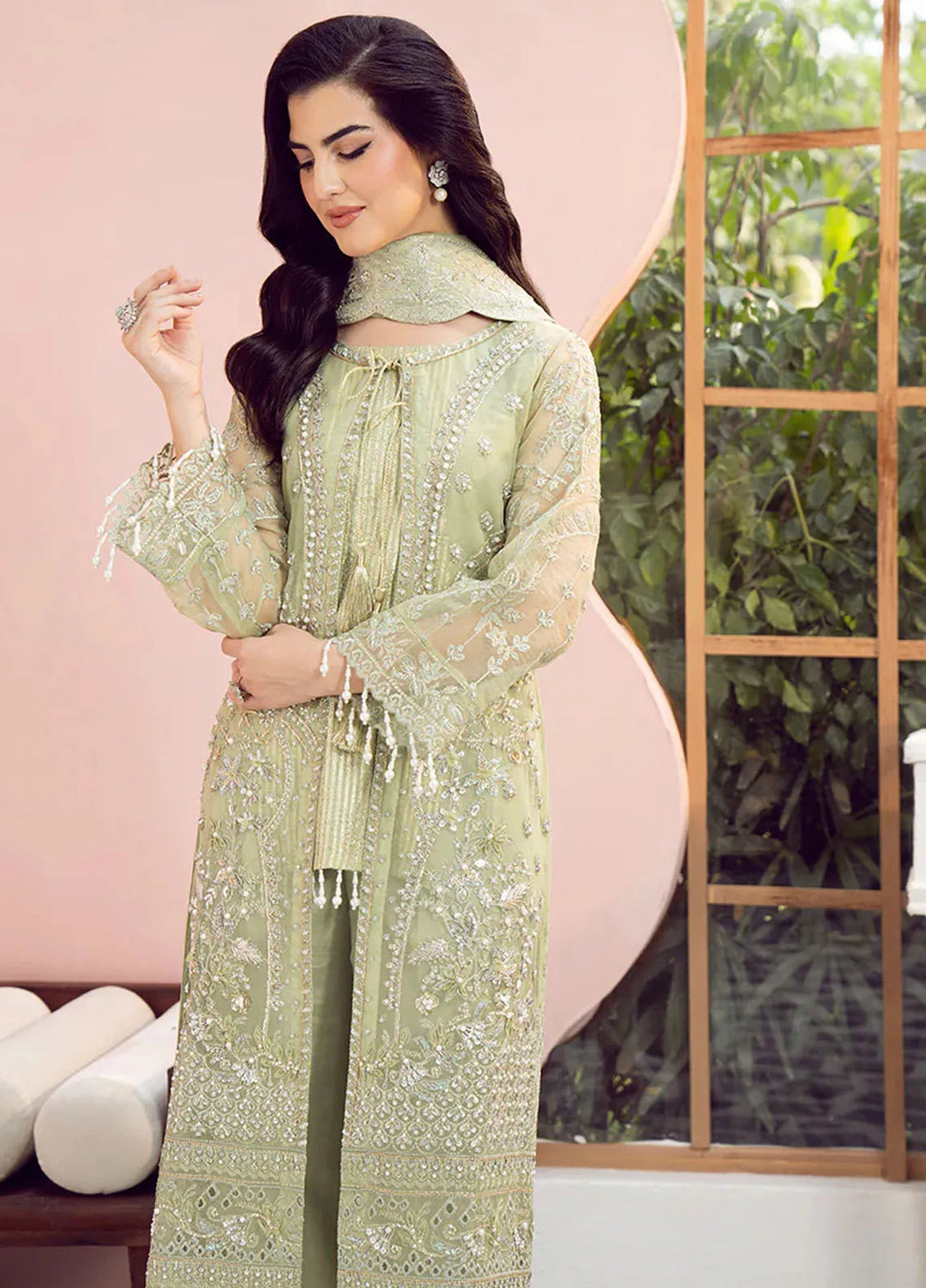 Eileen Pret Embroidered Organza 4 Piece Suit Kaiya