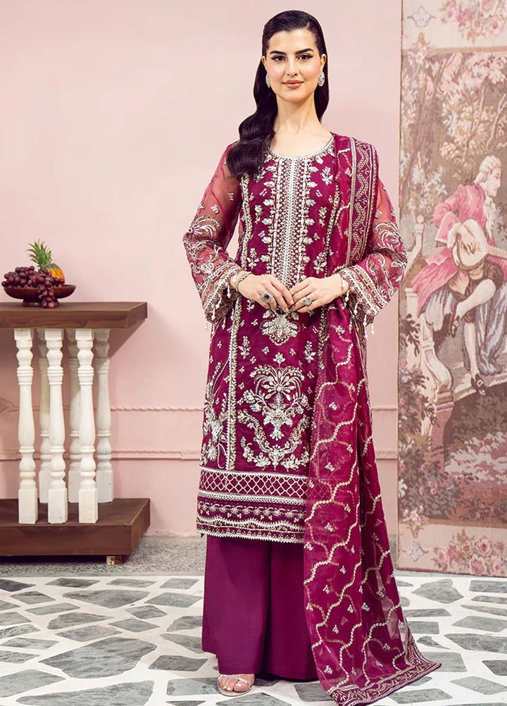Eileen Pret Embroidered Organza 4 Piece Suit Zora