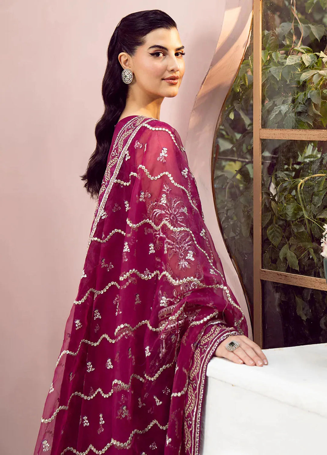 Eileen Pret Embroidered Organza 4 Piece Suit Zora