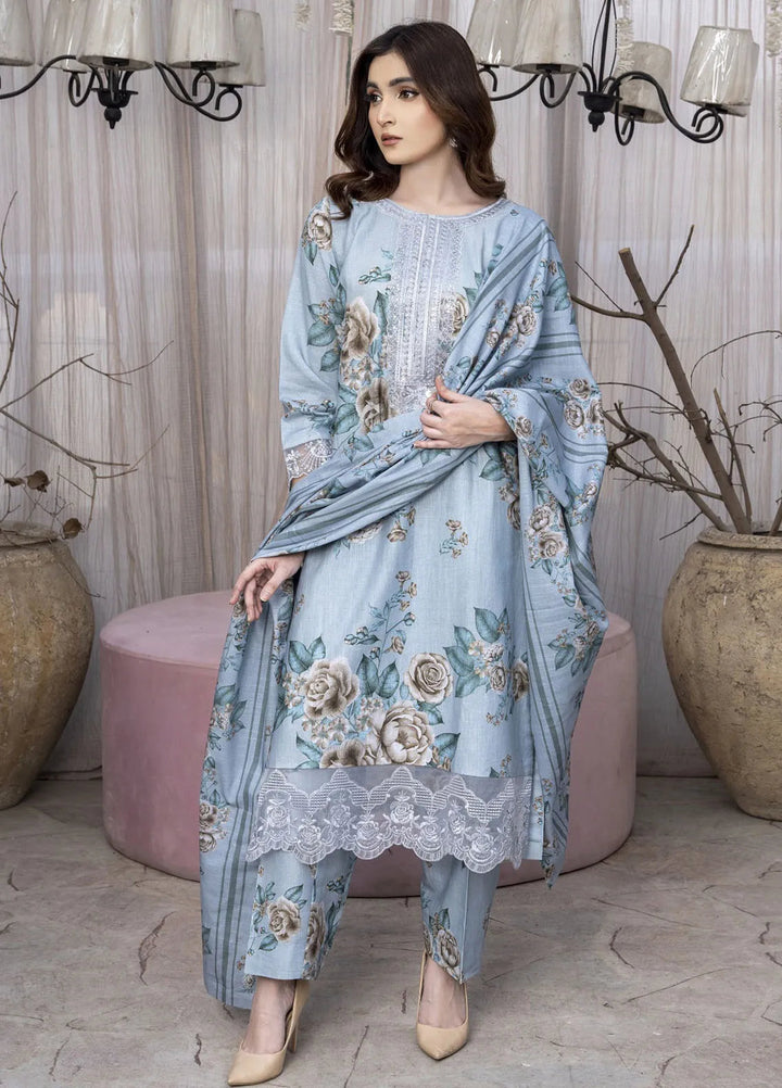 Eileen Pret Embroidered Slub Khaddar 3 Piece Suit D1-WP24