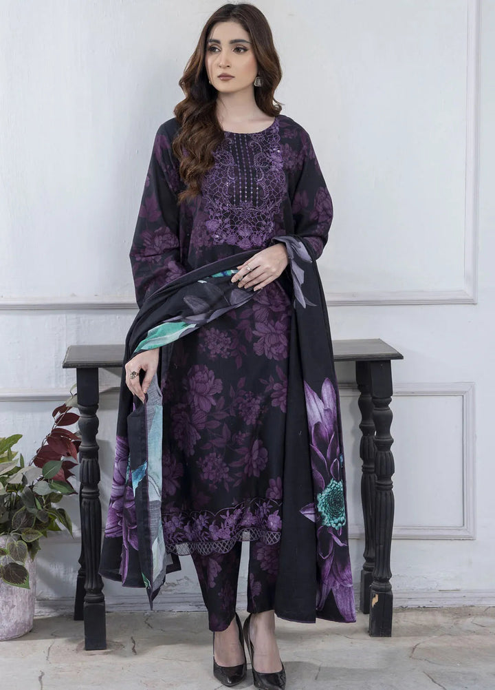 Eileen Pret Embroidered Slub Khaddar 3 Piece Suit D2-WP24