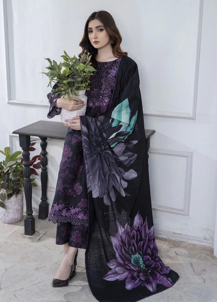 Eileen Pret Embroidered Slub Khaddar 3 Piece Suit D2-WP24