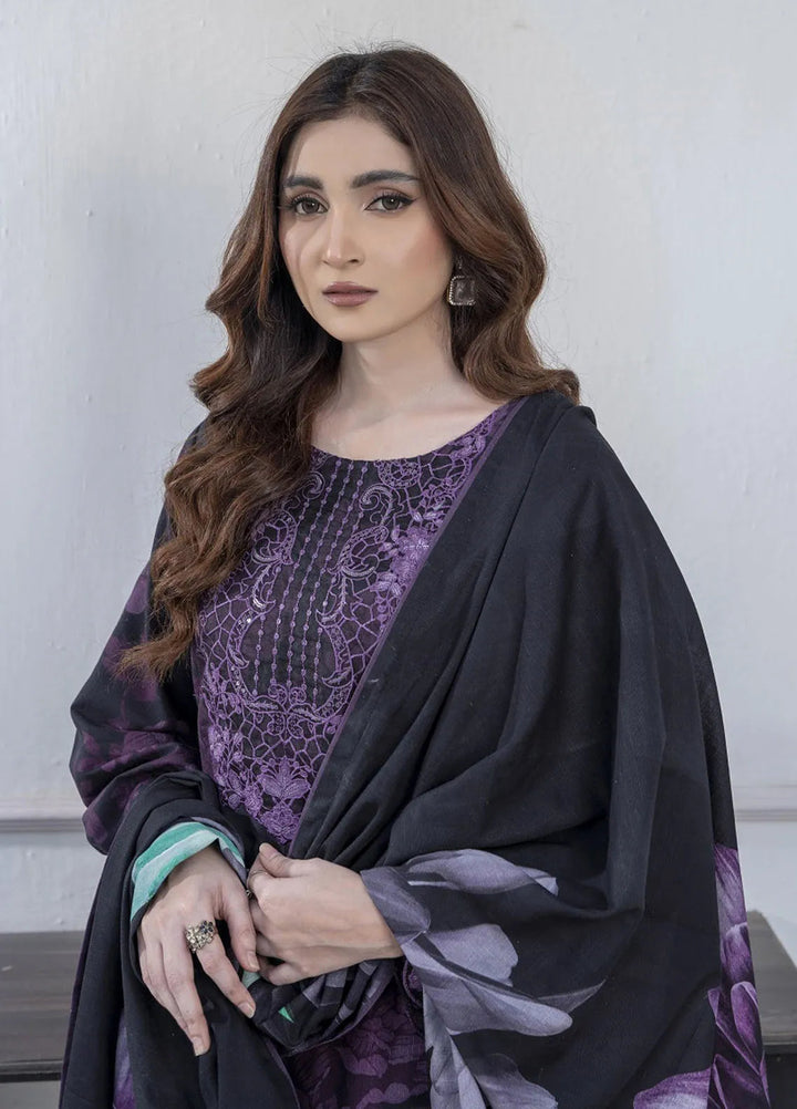 Eileen Pret Embroidered Slub Khaddar 3 Piece Suit D2-WP24