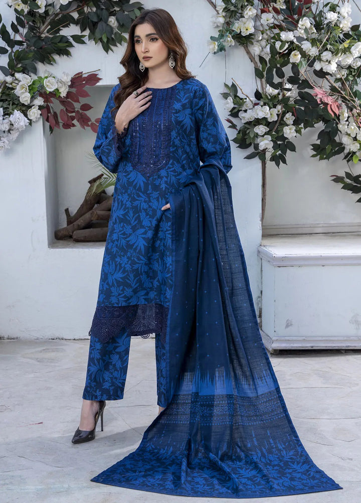 Eileen Pret Embroidered Slub Khaddar 3 Piece Suit D3-WP24