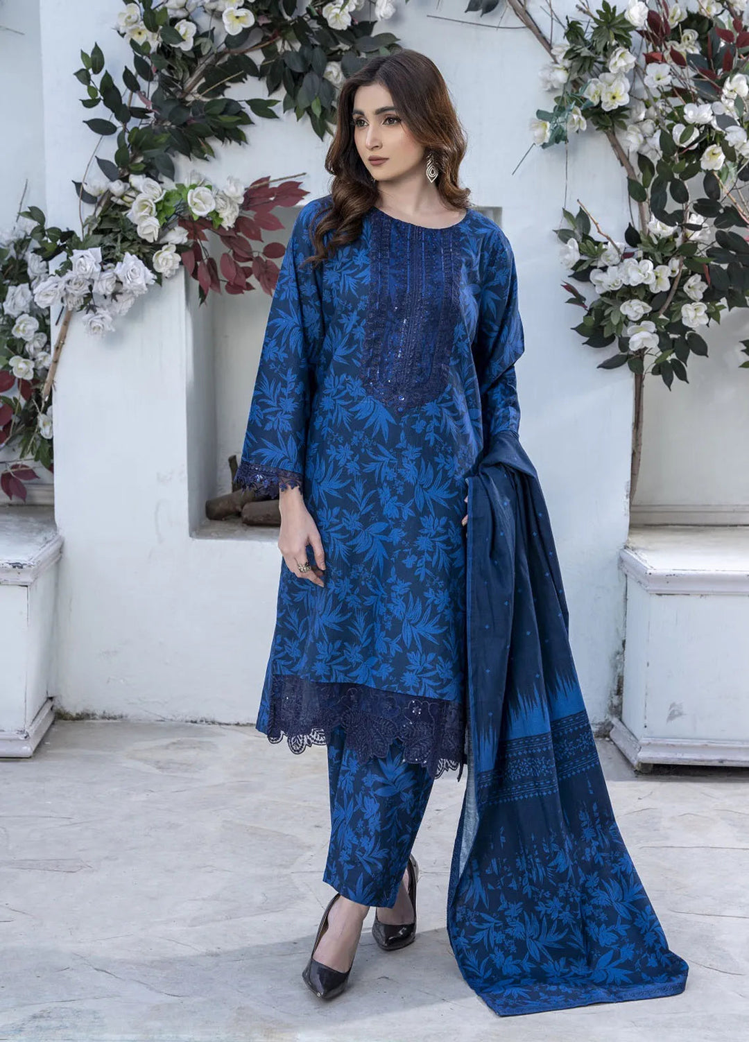 Eileen Pret Embroidered Slub Khaddar 3 Piece Suit D3-WP24