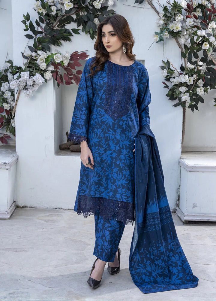 Eileen Pret Embroidered Slub Khaddar 3 Piece Suit D3-WP24