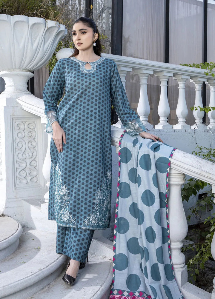 Eileen Pret Embroidered Slub Khaddar 3 Piece Suit D5-WP24