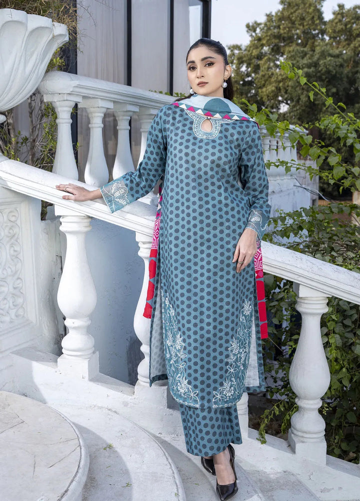 Eileen Pret Embroidered Slub Khaddar 3 Piece Suit D5-WP24