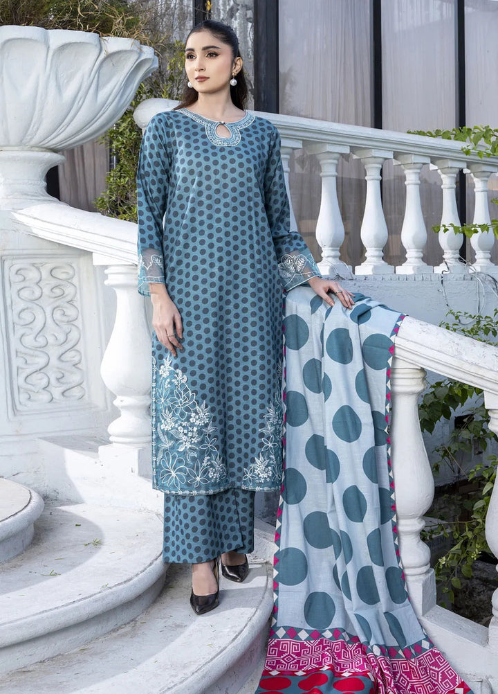 Eileen Pret Embroidered Slub Khaddar 3 Piece Suit D5-WP24