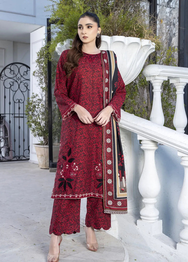 Eileen Pret Embroidered Slub Khaddar 3 Piece Suit D7-WP24