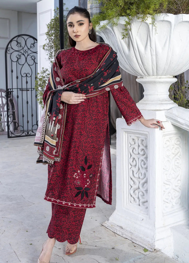 Eileen Pret Embroidered Slub Khaddar 3 Piece Suit D7-WP24