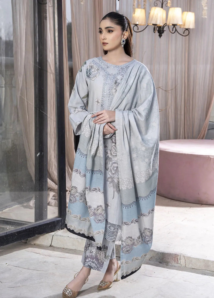 Eileen Pret Embroidered Slub Khaddar 3 Piece Suit D8-WP24
