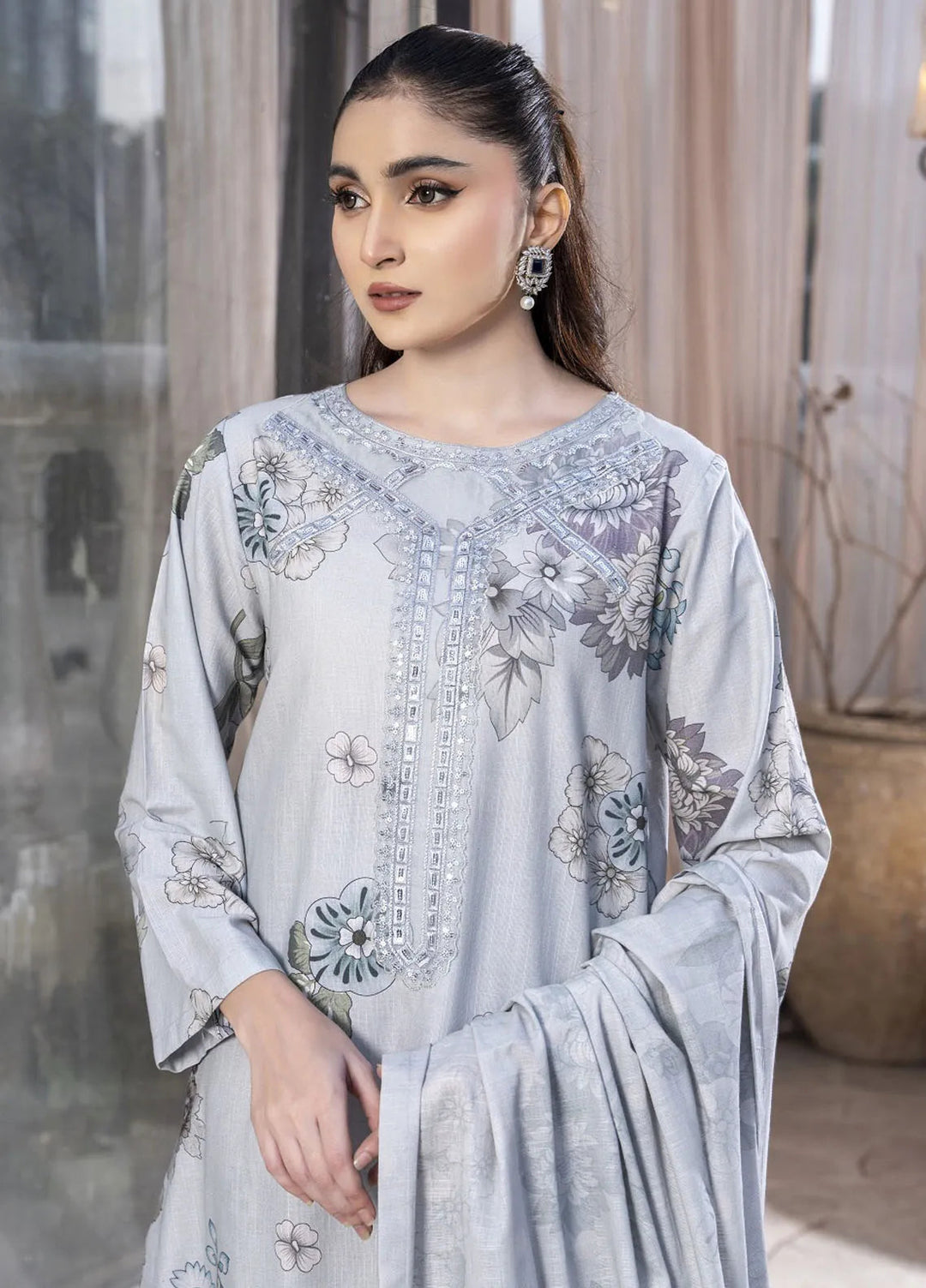 Eileen Pret Embroidered Slub Khaddar 3 Piece Suit D8-WP24