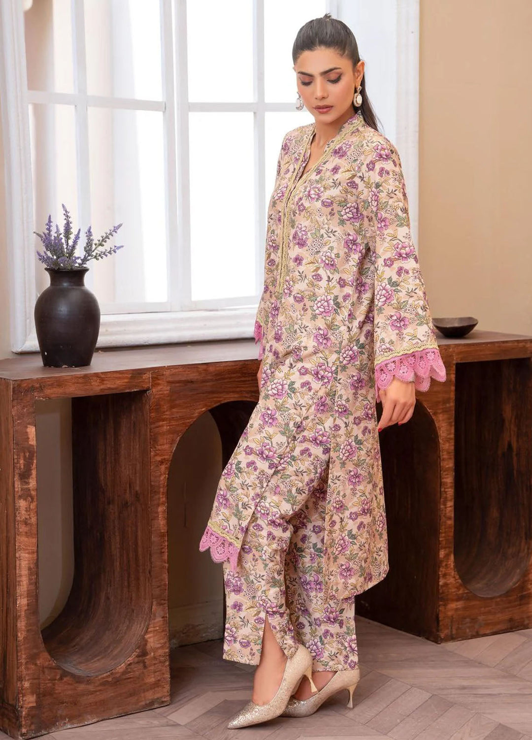 Eileen Pret Printed Poly Lawn 2 piece Suit D1-PL25