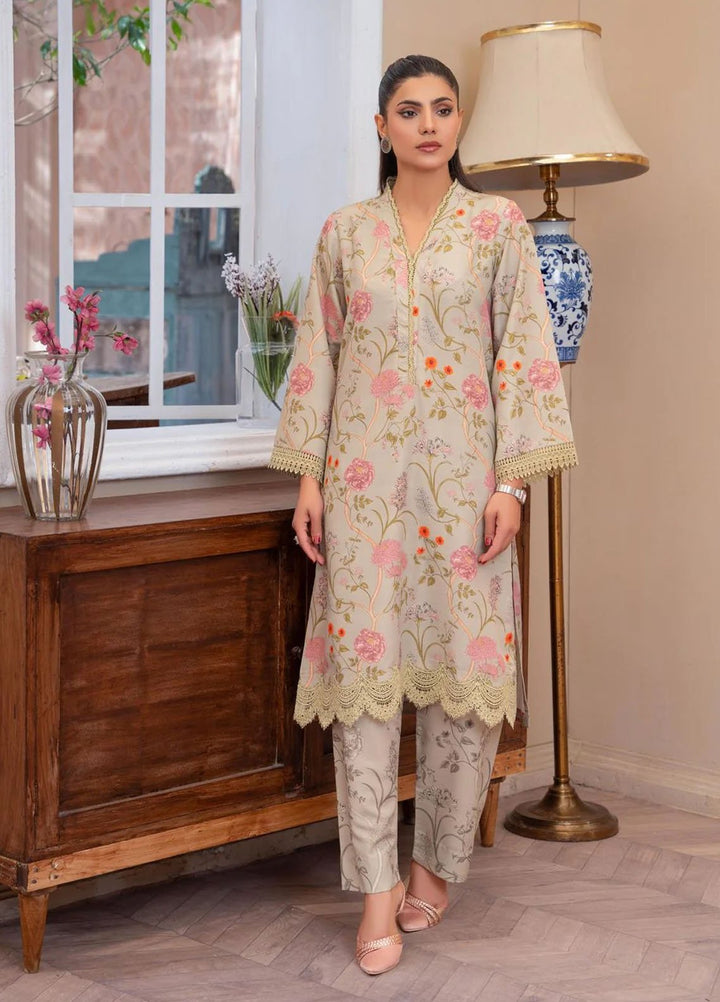 Eileen Pret Printed Poly Lawn 2 piece Suit D6-PL25