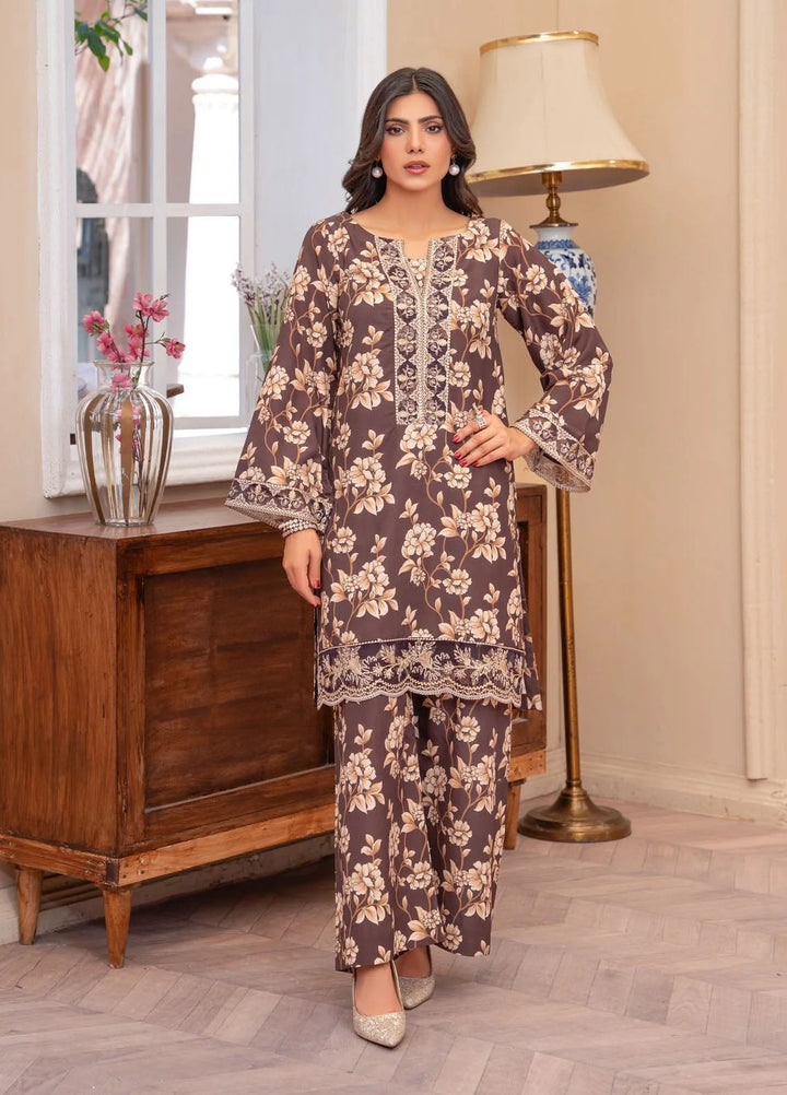 Eileen Pret Printed Poly Lawn 2 piece Suit D8-PL25