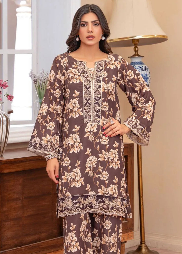 Eileen Pret Printed Poly Lawn 2 piece Suit D8-PL25